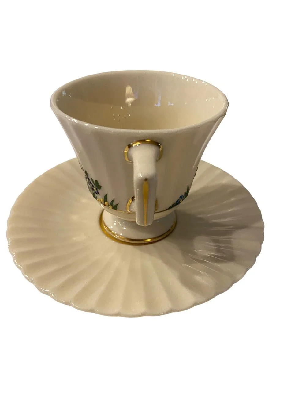 Vintage Lenox Rutledge Demitasse Cup and Saucer Set